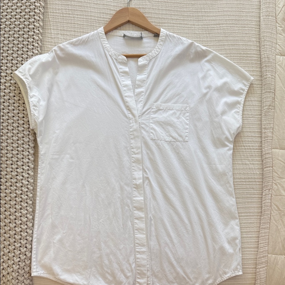 Vince White Button Down Shirt for Women